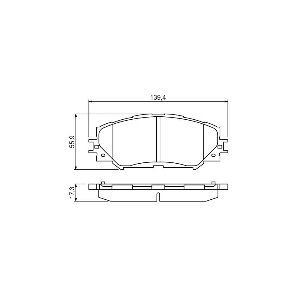 Set placute frana disc BOSCH 0 986 494 240