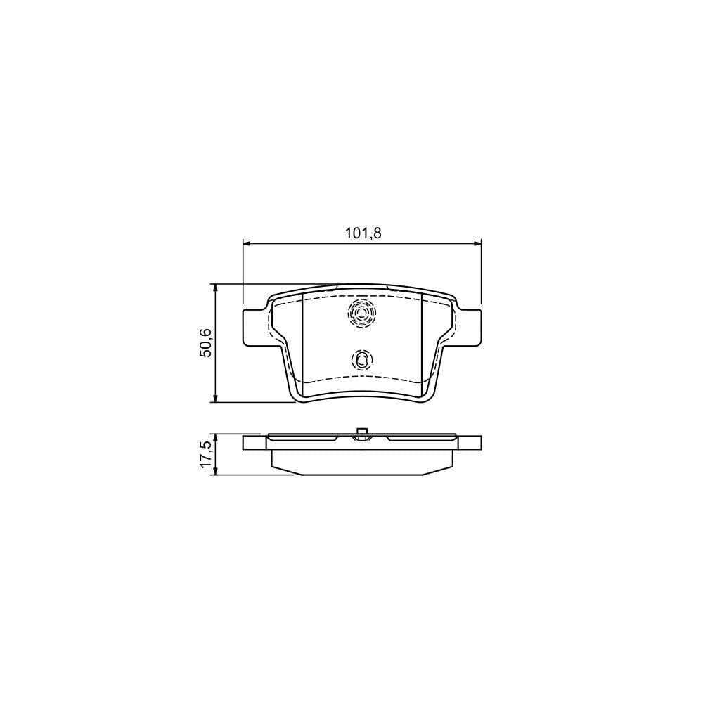 Set placute frana disc BOSCH 0 986 494 076