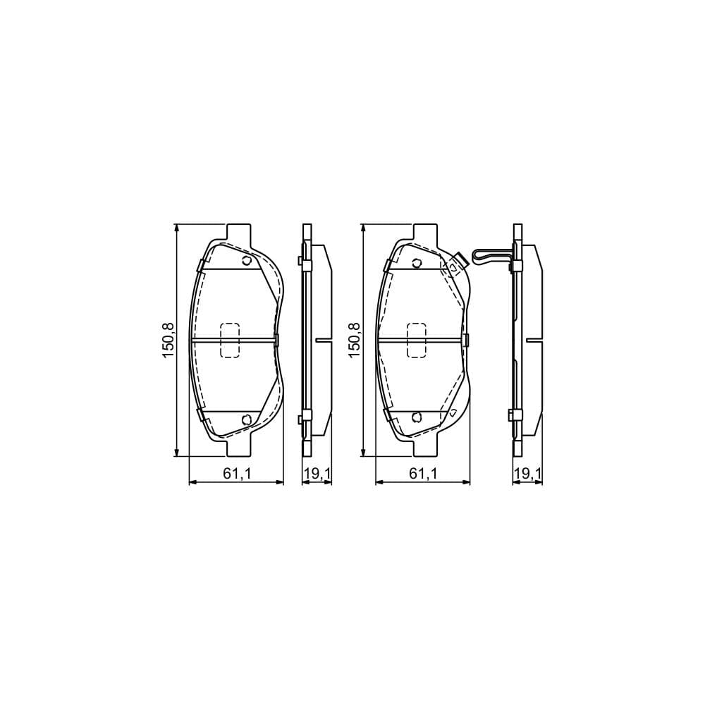 Set placute frana disc BOSCH 0 986 494 682