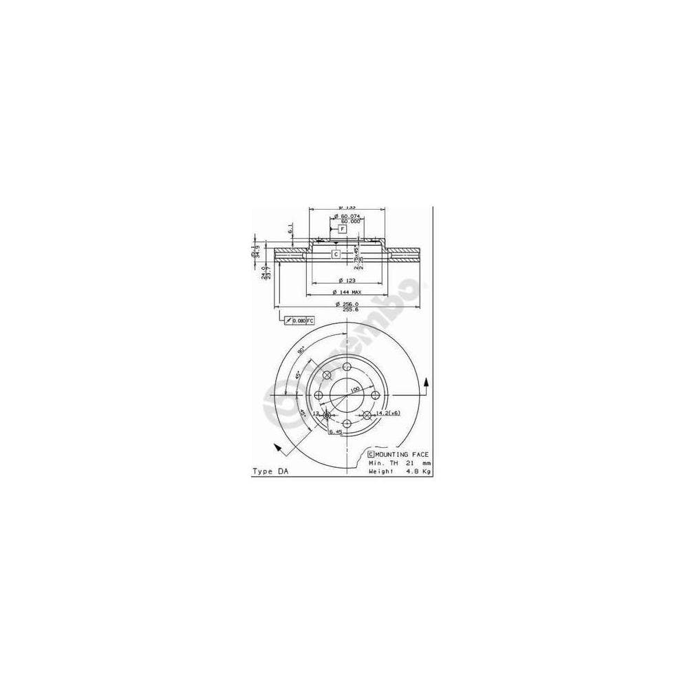 Disc frana BREMBO 09.7628.11