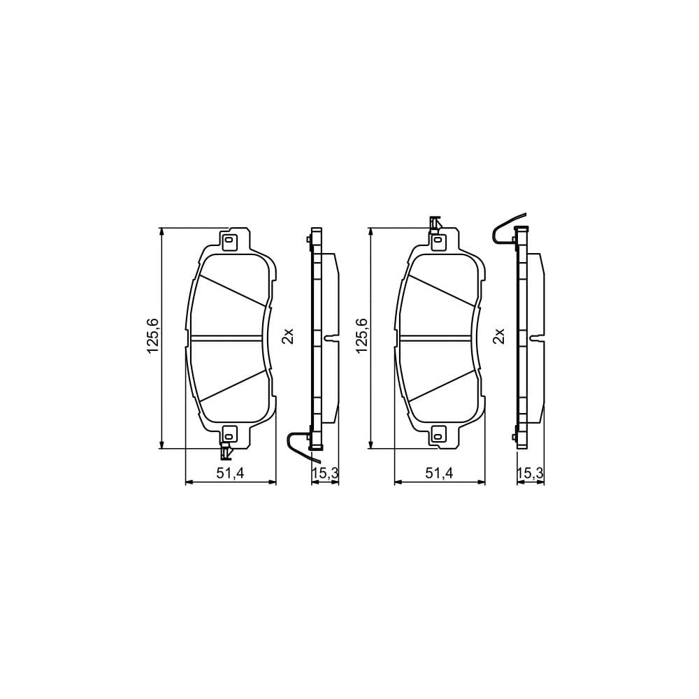Set placute frana disc BOSCH 0 986 494 832