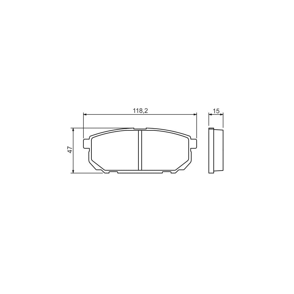 Set placute frana disc BOSCH 0 986 494 388
