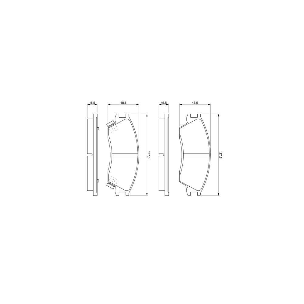 Set placute frana disc BOSCH 0 986 461 127