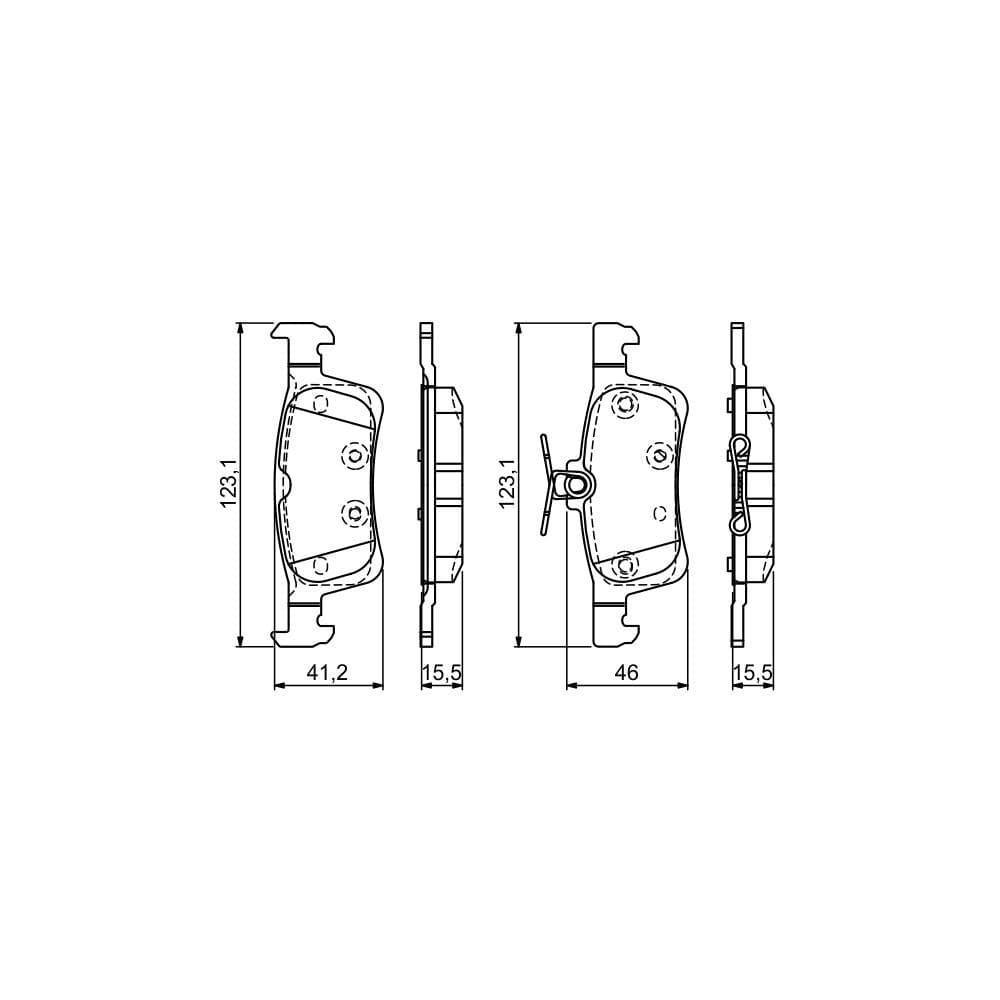 Set placute frana disc BOSCH 0 986 494 715