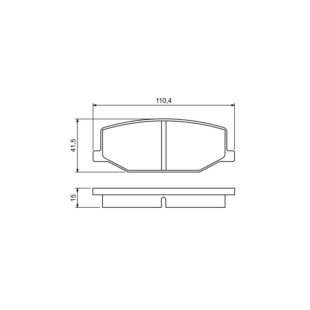 Set placute frana disc BOSCH 0 986 460 935