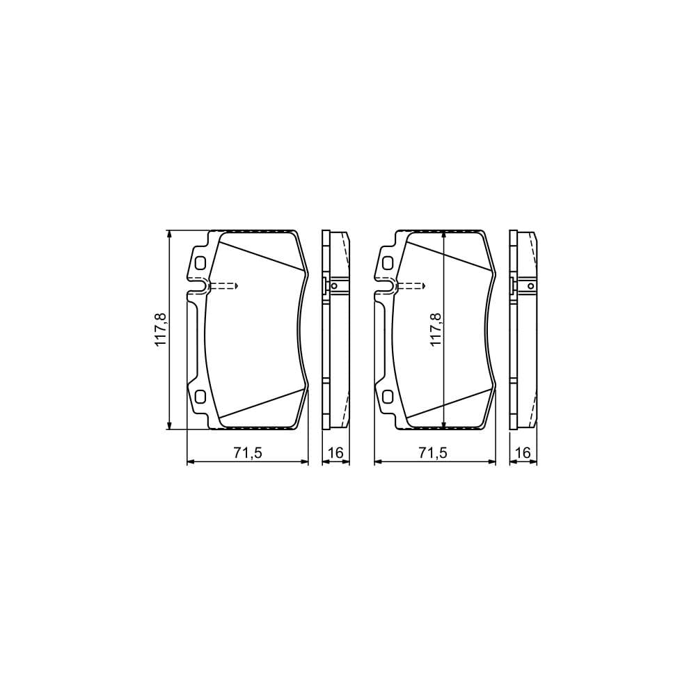 Set placute frana disc BOSCH 0 986 495 278