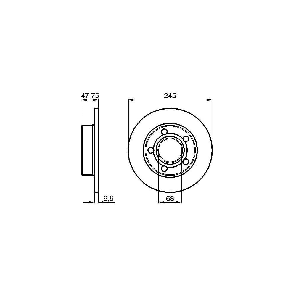 Disc frana BOSCH 0 986 478 888