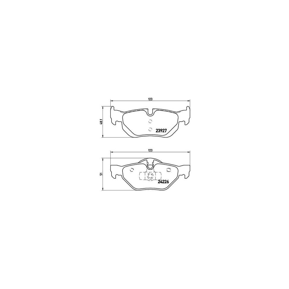 Set placute frana disc BREMBO P 06 038