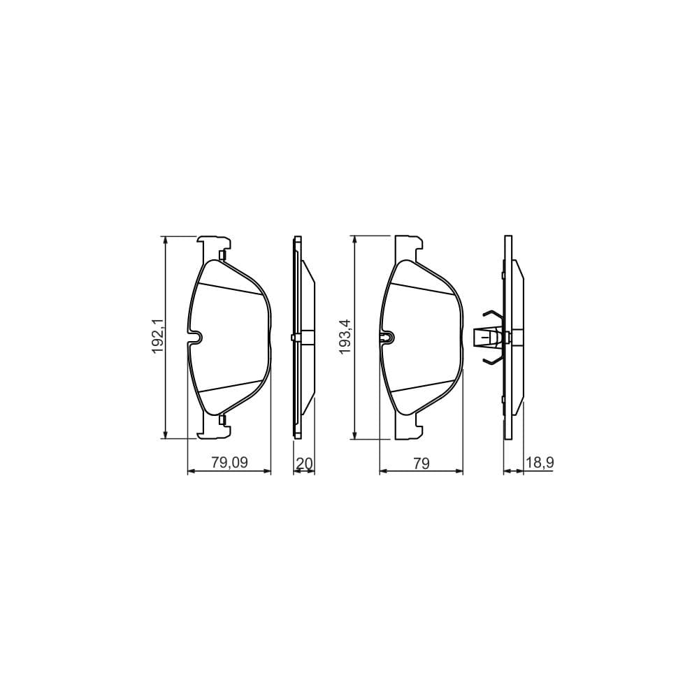 Set placute frana disc BOSCH 0 986 494 429