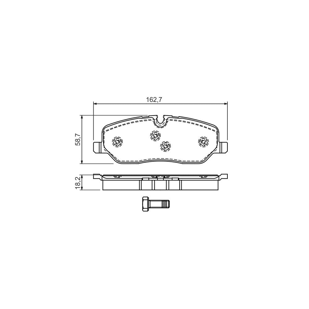 Set placute frana disc BOSCH 0 986 494 147