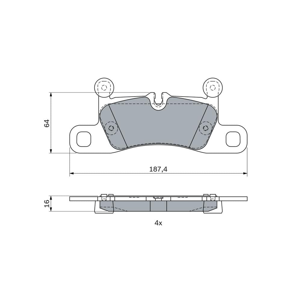 Set placute frana disc BOSCH 0 986 494 977