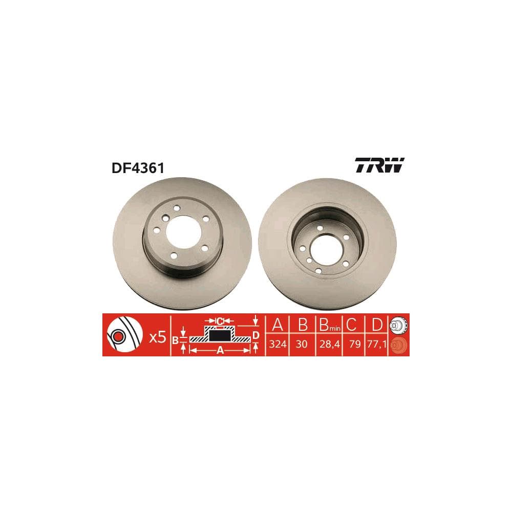 Disc frana TRW DF4361