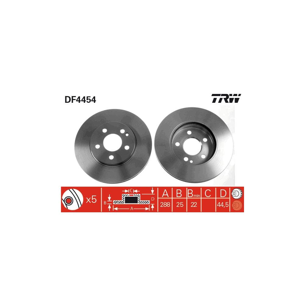 Disc frana TRW DF4454