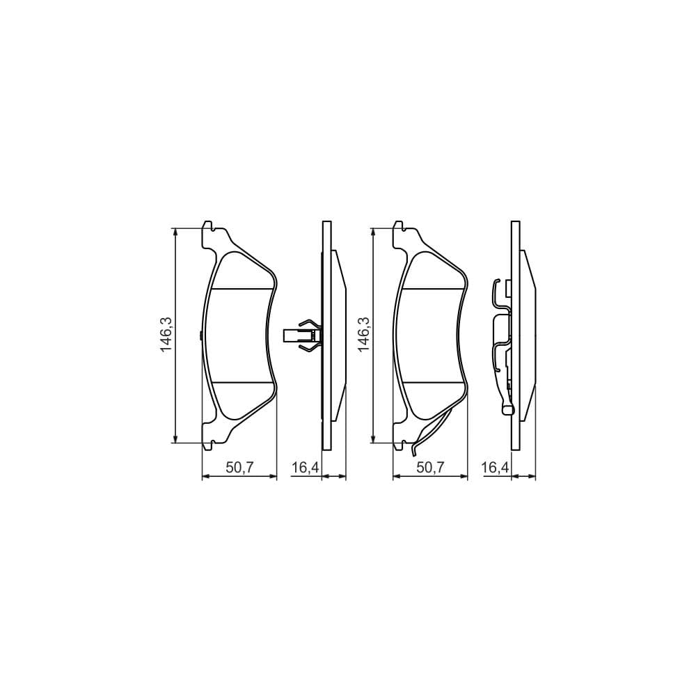 Set placute frana disc BOSCH 0 986 424 816