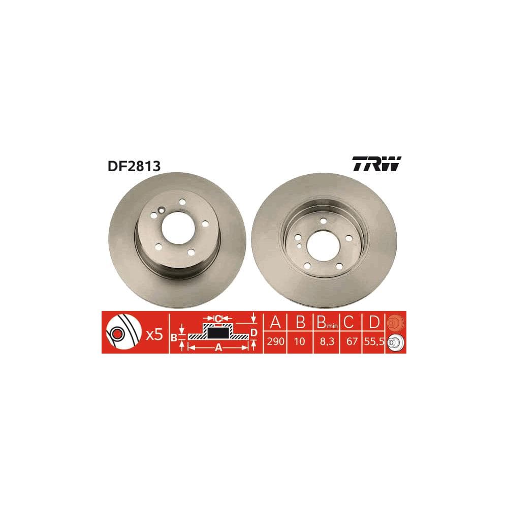 Disc frana TRW DF2813