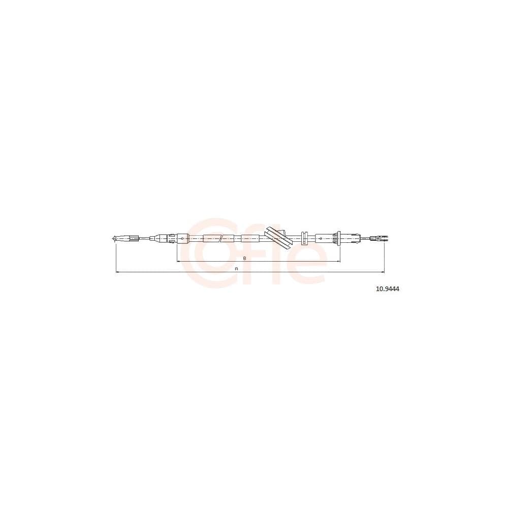 Cablu, frana de parcare COFLE 10.9444