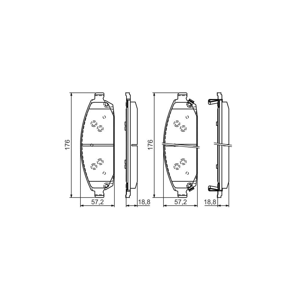 Set placute frana disc BOSCH 0 986 494 370