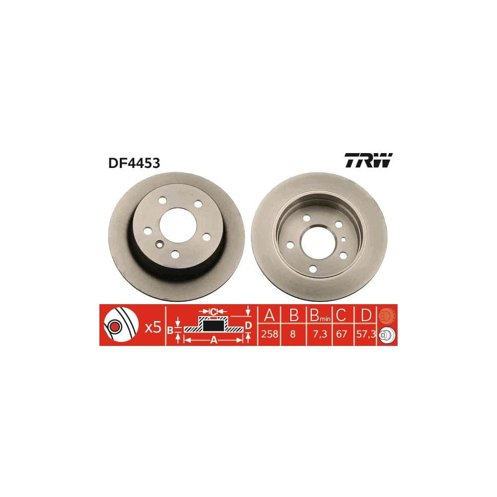 Disc frana TRW DF4453