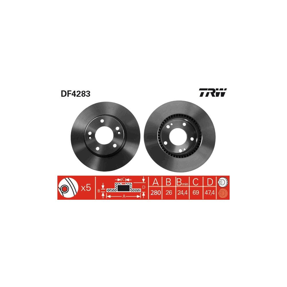 Disc frana TRW DF4283
