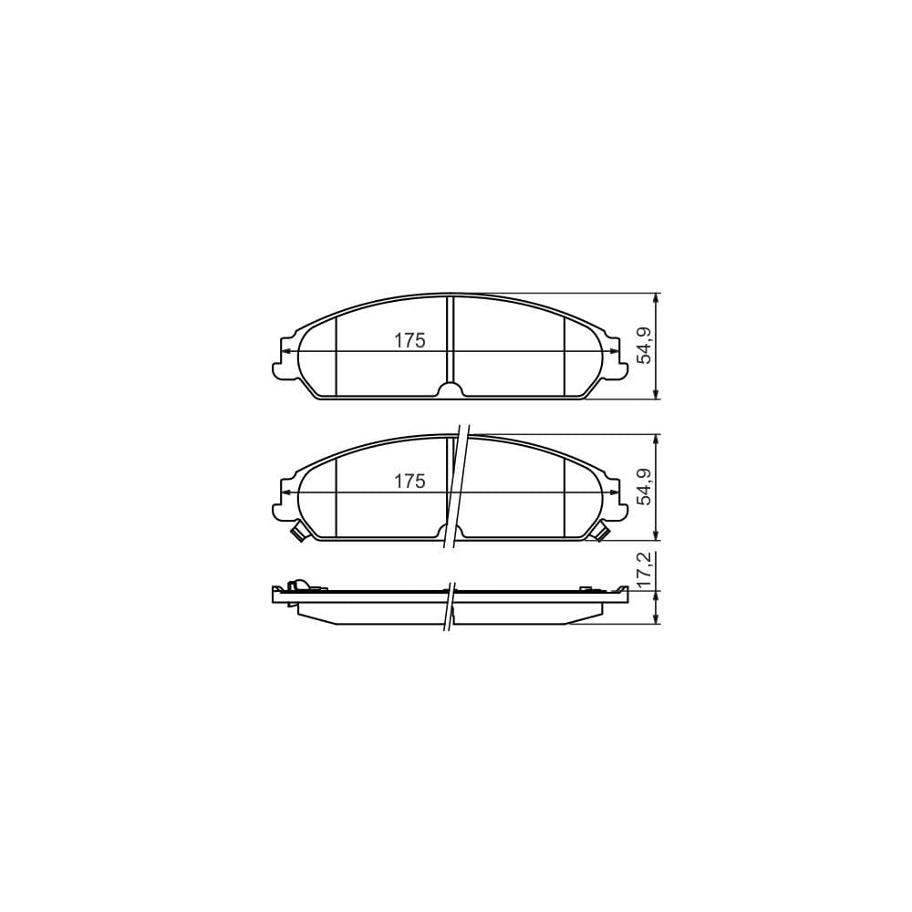 Set placute frana disc BOSCH 0 986 494 483