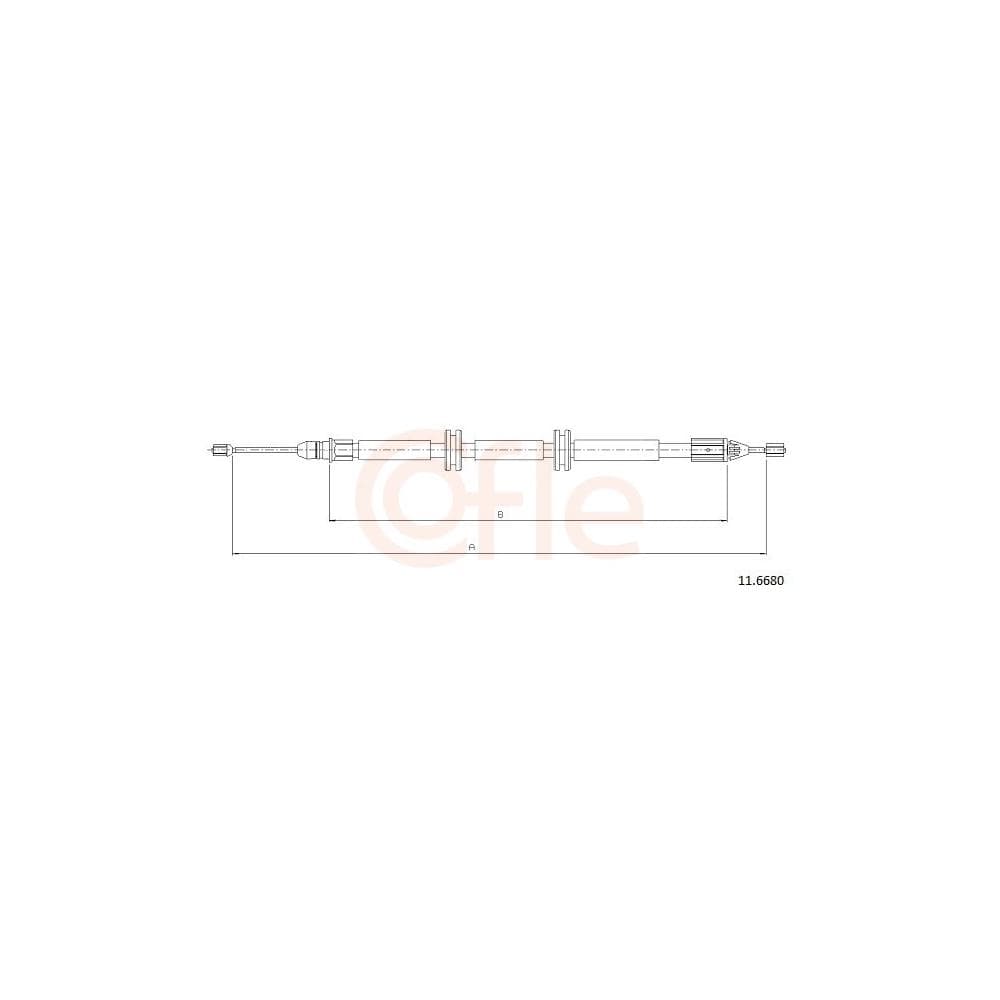Cablu, frana de parcare COFLE 11.6680