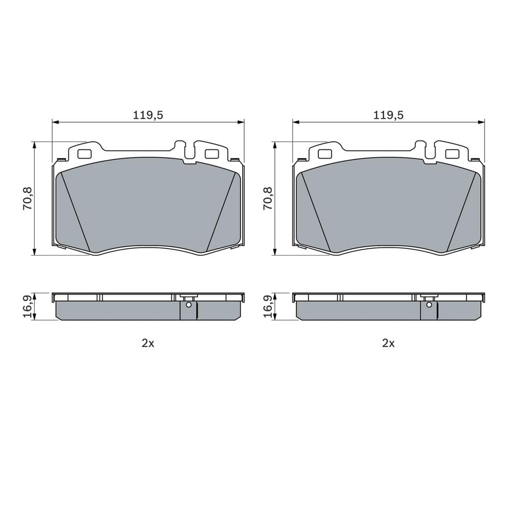 Set placute frana disc BOSCH 0 986 424 705