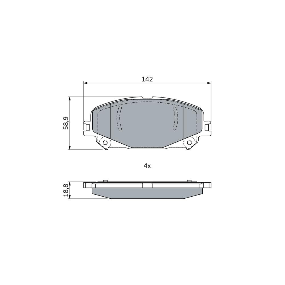 Set placute frana disc BOSCH 0 986 424 939