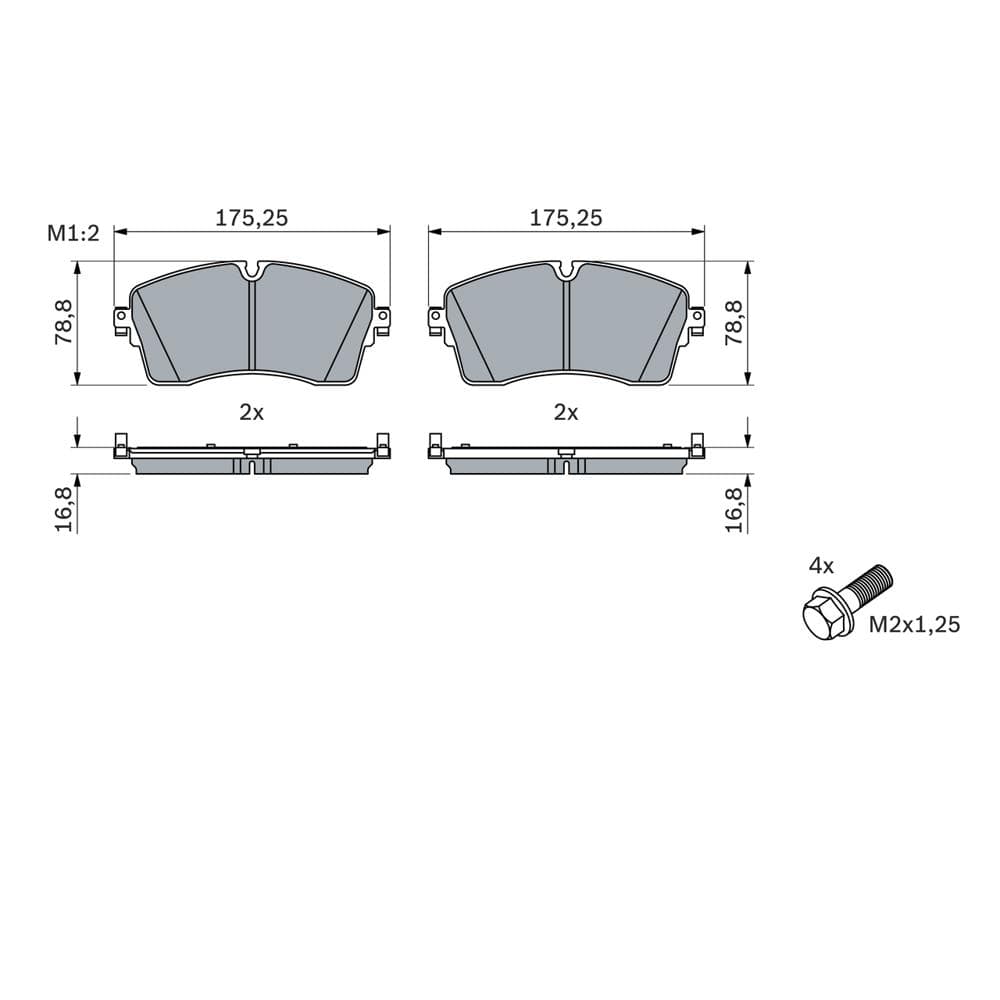 Set placute frana disc BOSCH 0 986 424 871