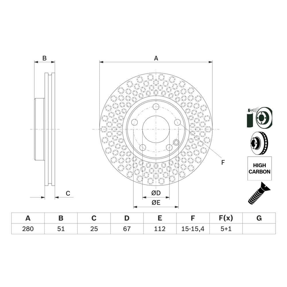 Disc frana BOSCH 0 986 479 A00