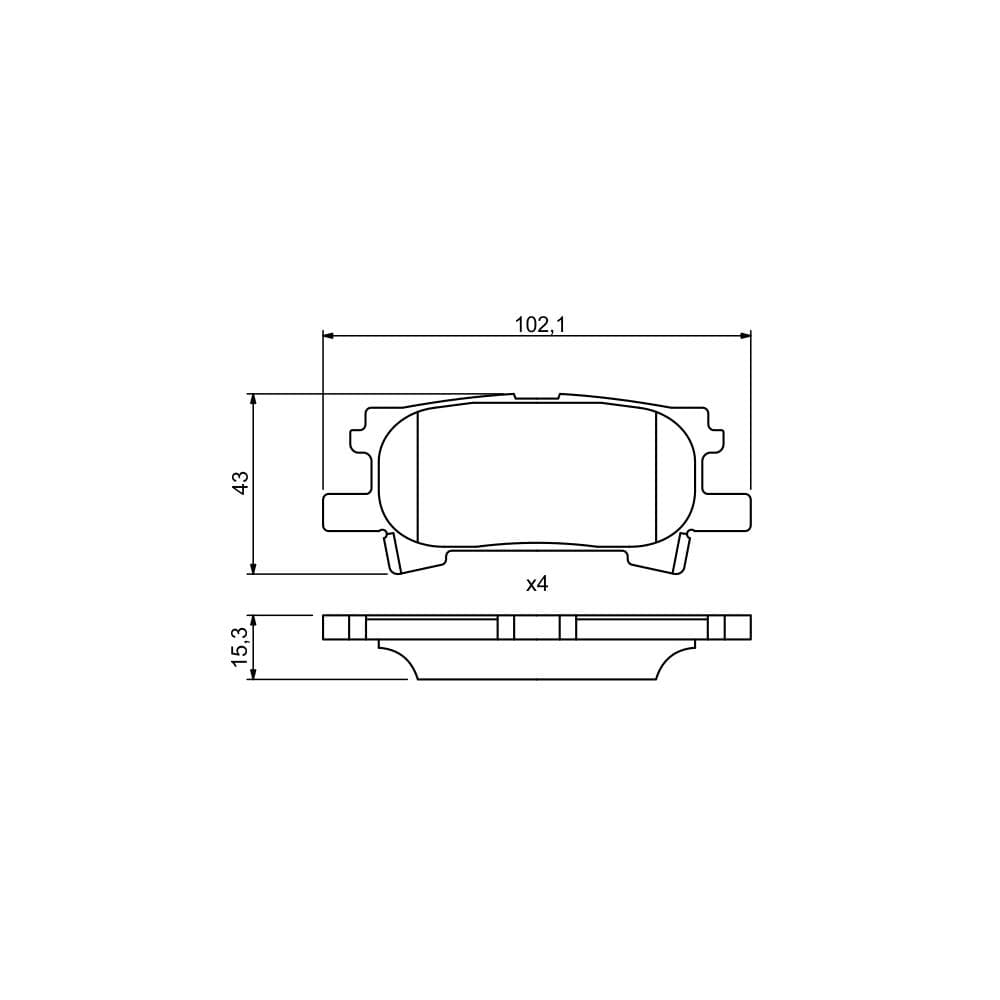 Set placute frana disc BOSCH 0 986 494 224
