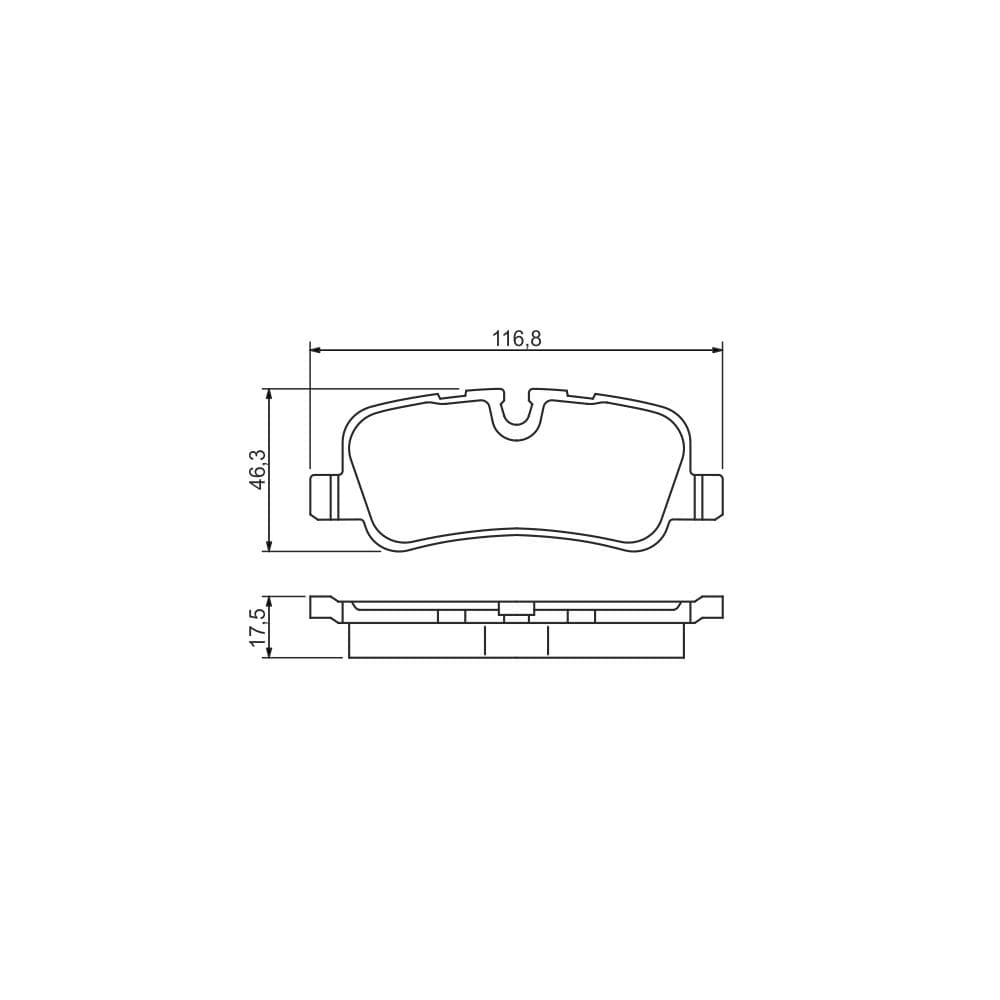 Set placute frana disc BOSCH 0 986 494 148