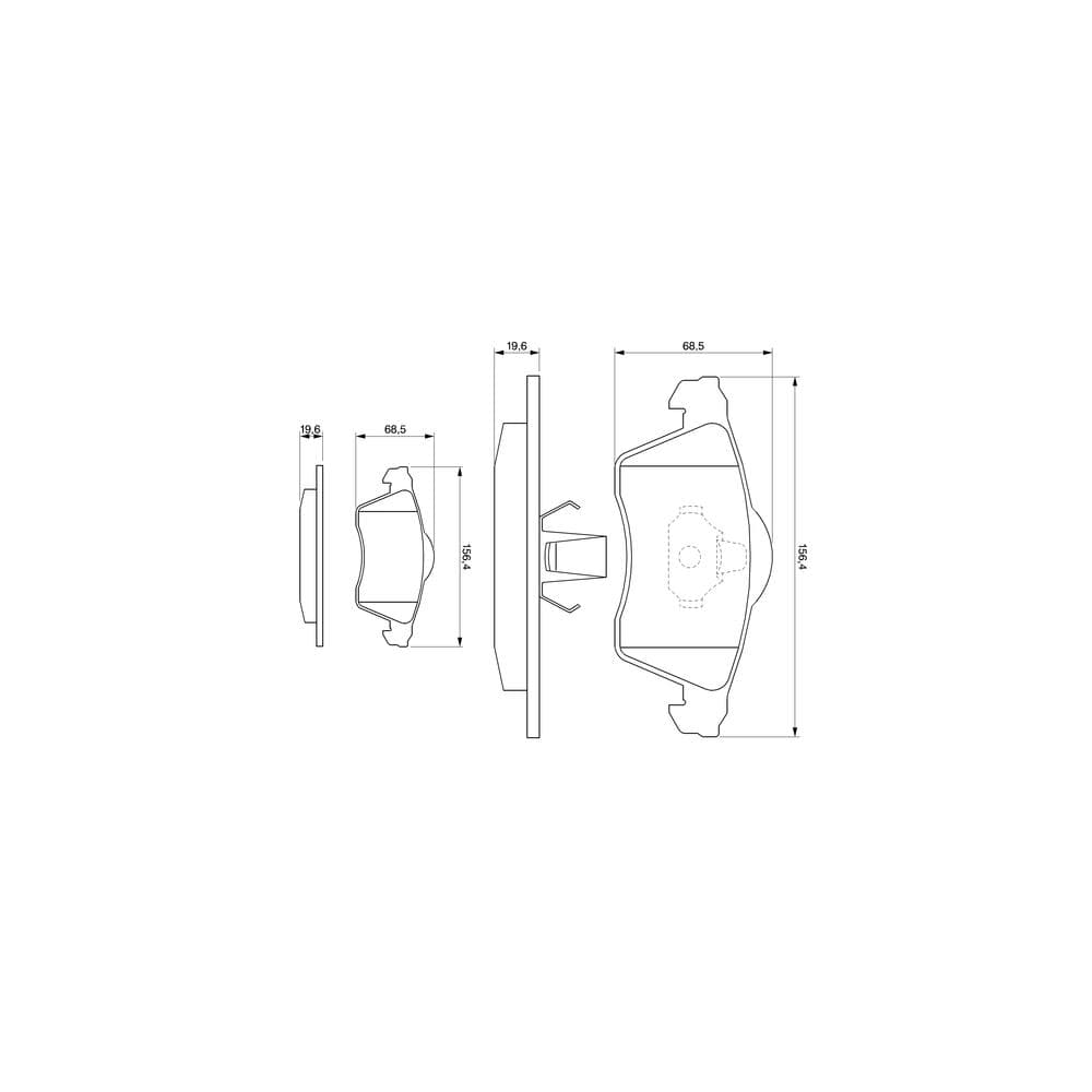 Set placute frana disc BOSCH 0 986 494 008