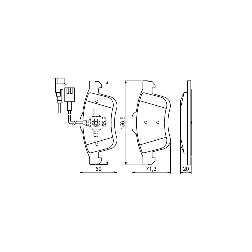 Set placute frana disc BOSCH 0 986 494 453