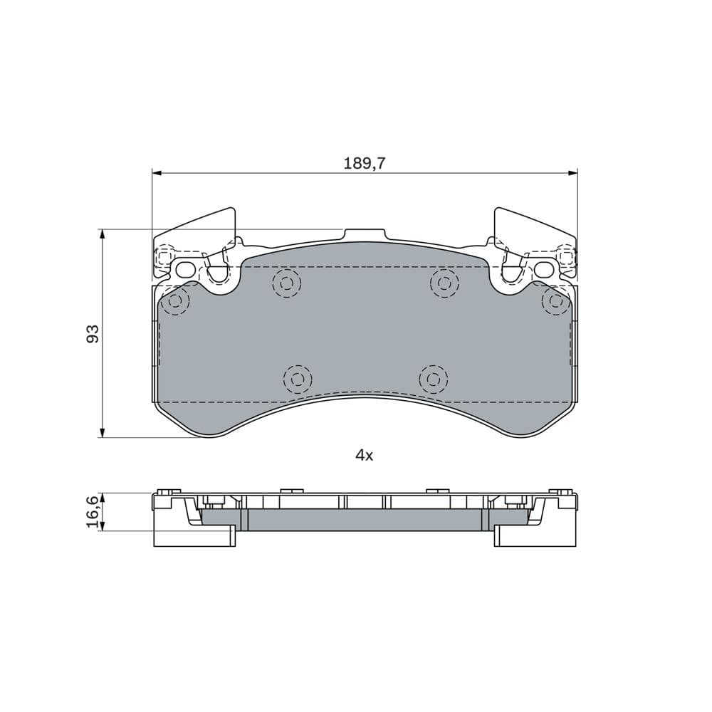 Set placute frana disc BOSCH 0 986 494 991
