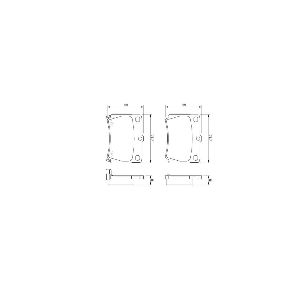 Set placute frana disc BOSCH 0 986 424 711