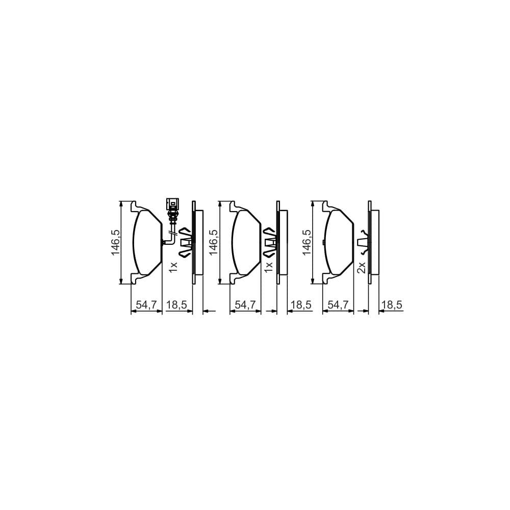 Set placute frana disc BOSCH 0 986 495 213