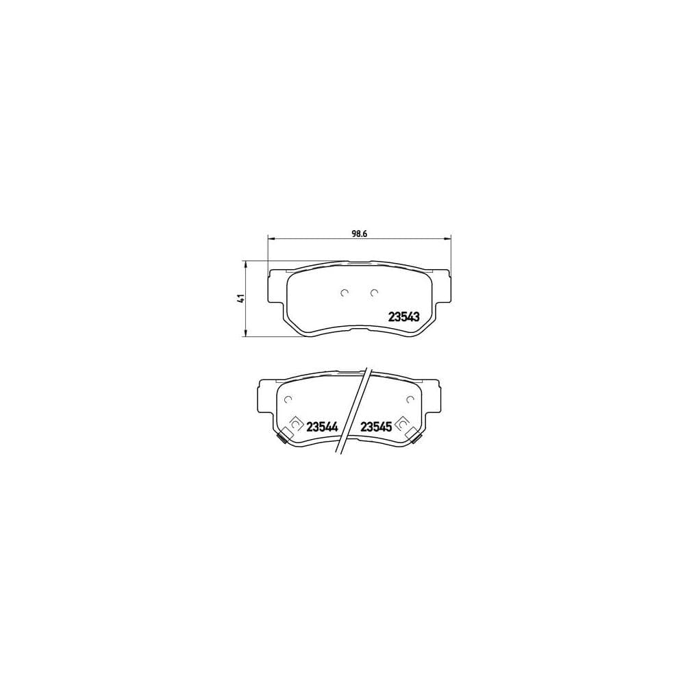 Set placute frana disc BREMBO P 30 014