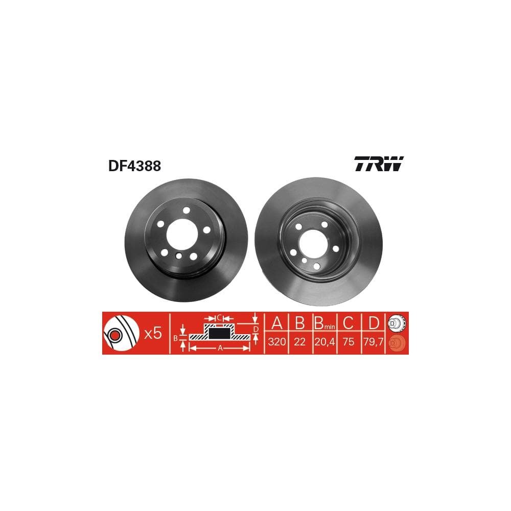 Disc frana TRW DF4388