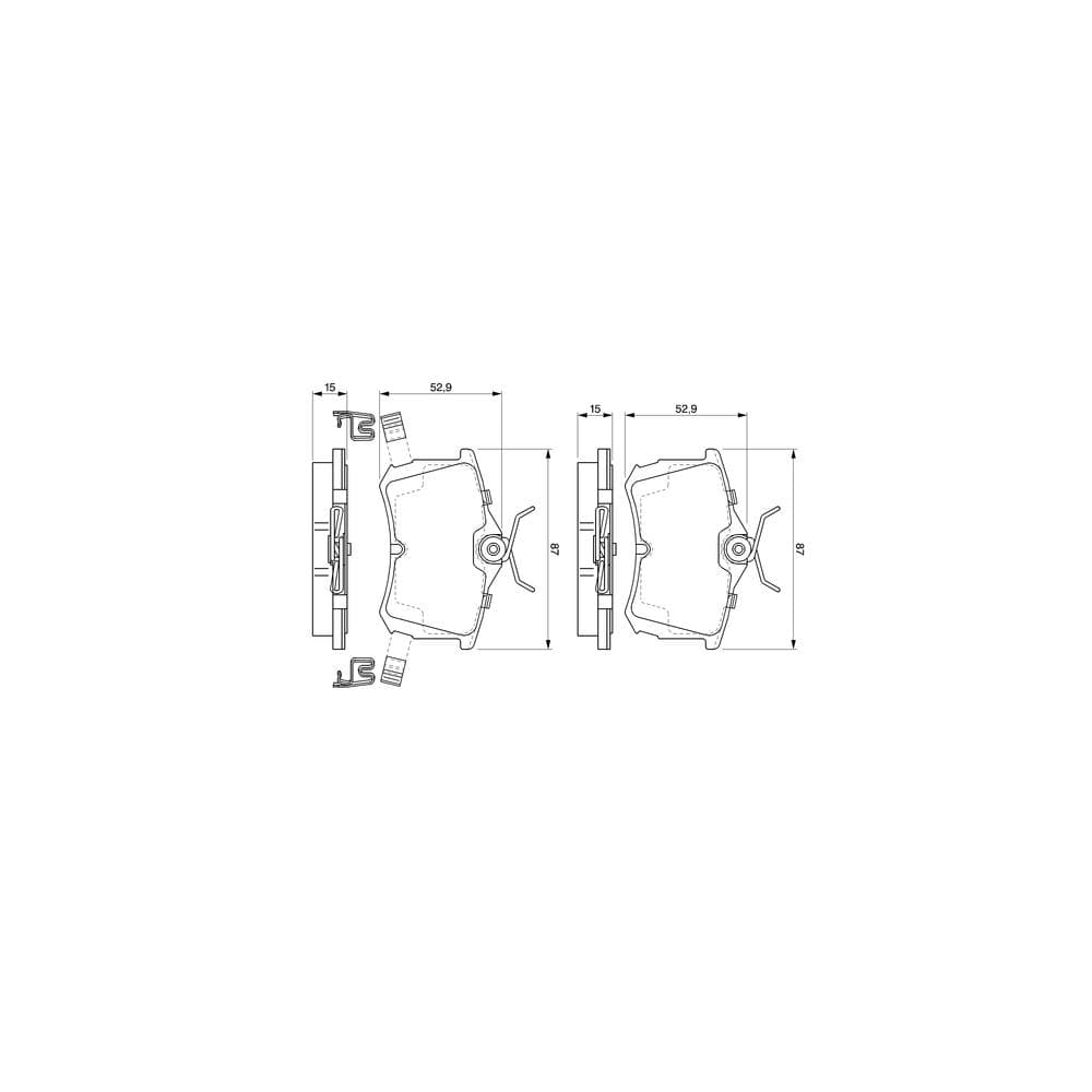 Set placute frana disc BOSCH 0 986 424 661