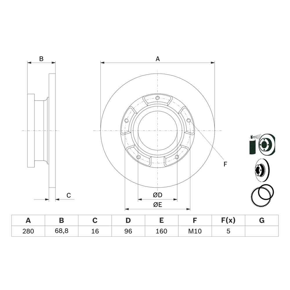 Disc frana BOSCH 0 986 479 401