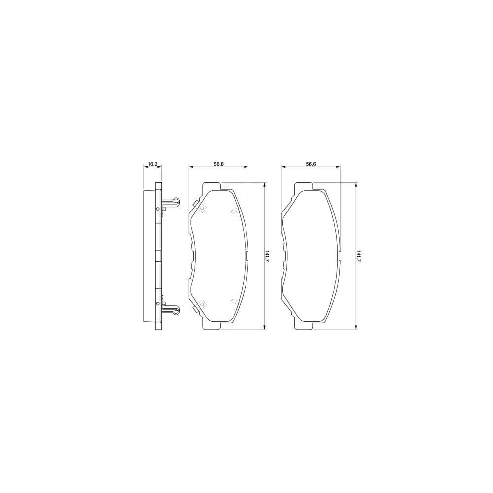 Set placute frana disc BOSCH 0 986 424 809