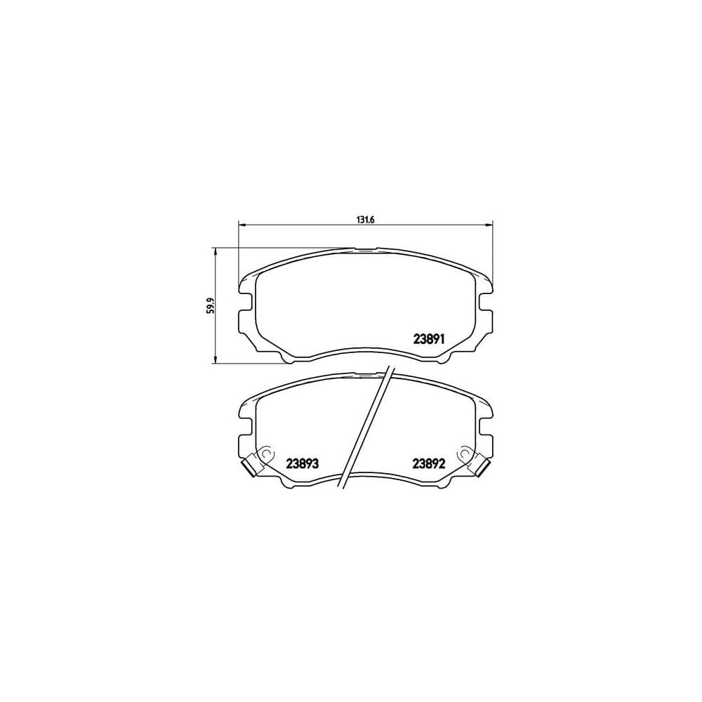 Set placute frana disc BREMBO P 30 018