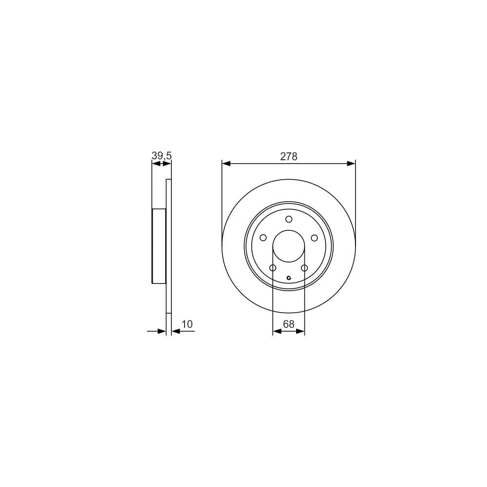Disc frana BOSCH 0 986 479 C22