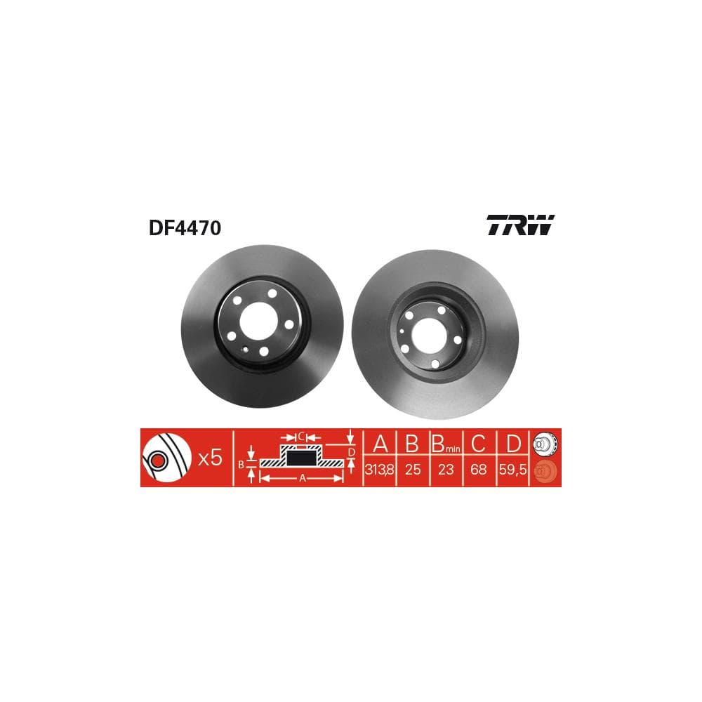 Disc frana TRW DF4470