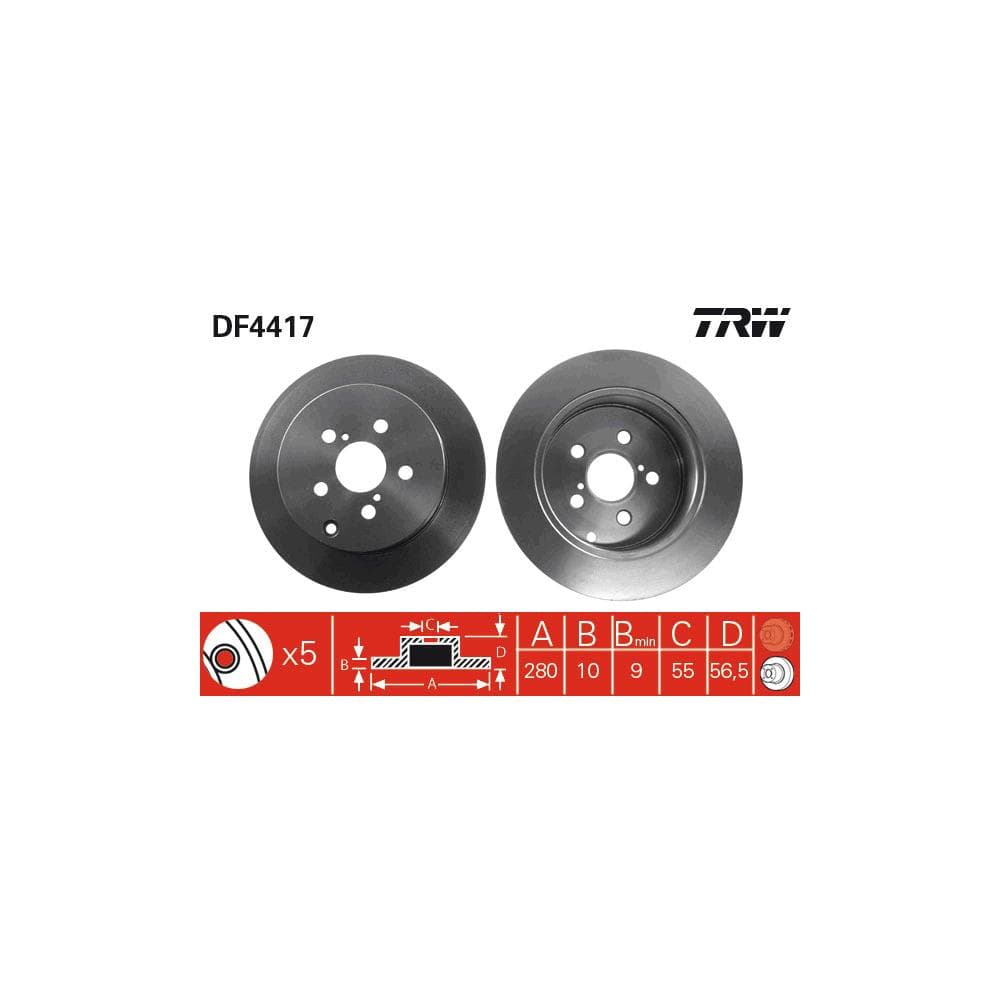 Disc frana TRW DF4417