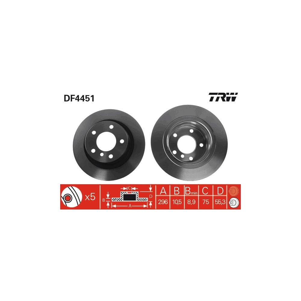 Disc frana TRW DF4451