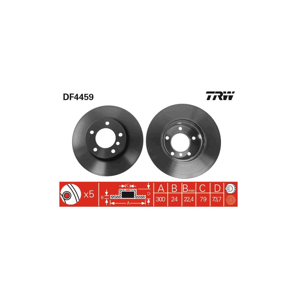 Disc frana TRW DF4459
