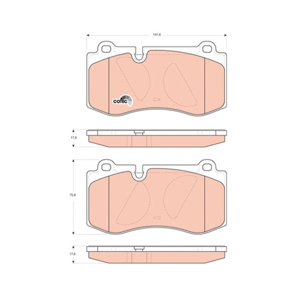 Set placute frana disc TRW GDB1733