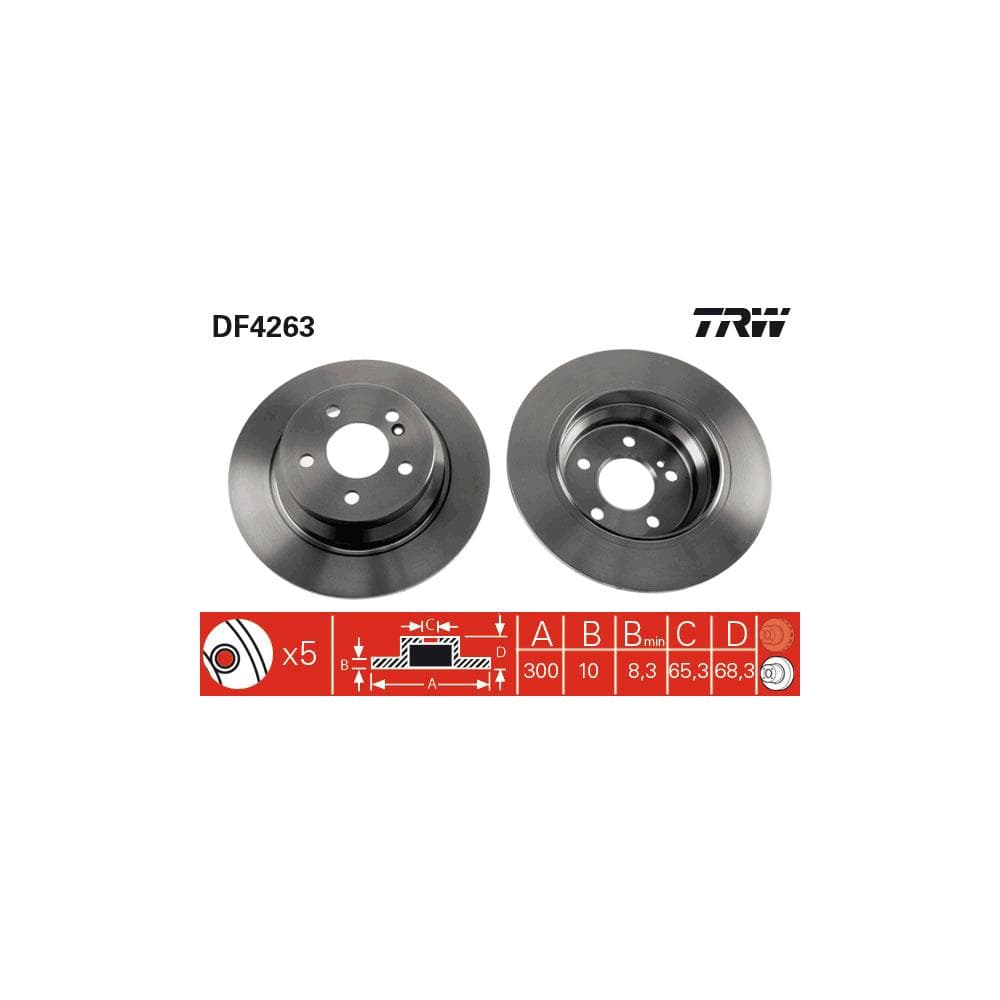 Disc frana TRW DF4263