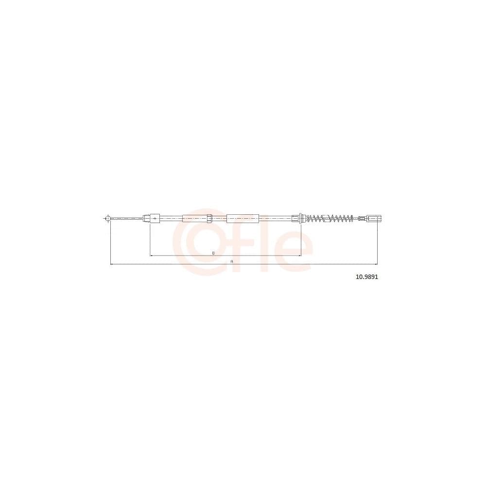 Cablu, frana de parcare COFLE 10.9891